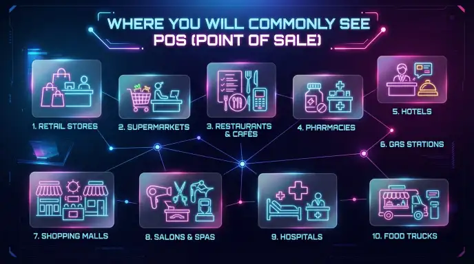 Where You Will Commonly See POS