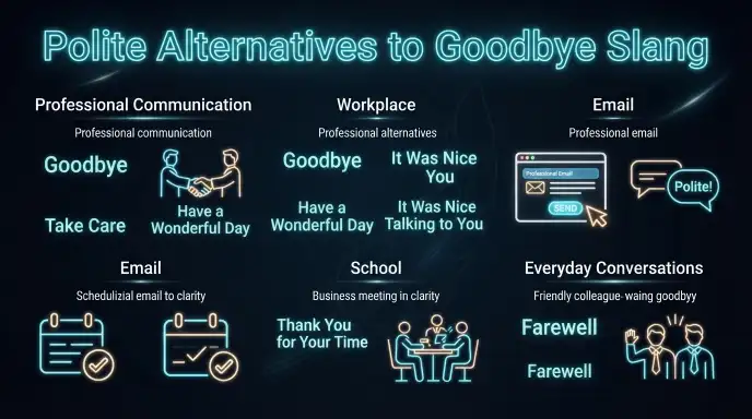 Polite Alternatives to Goodbye Slang