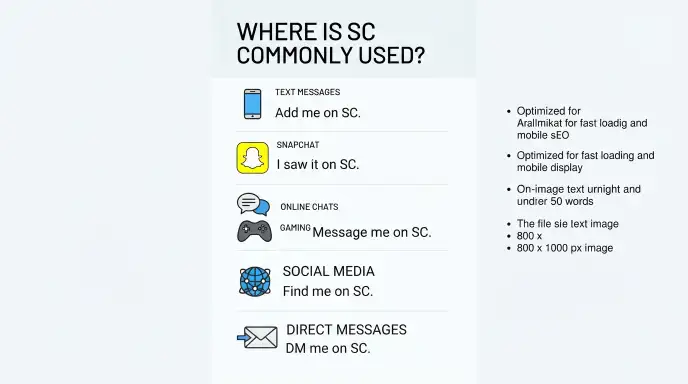 Where Is SC Commonly Used?