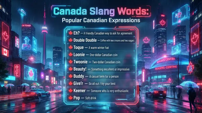 canada slang words
