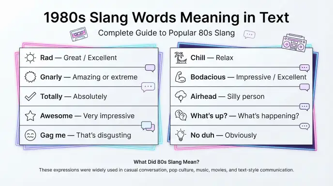 1980 slang words