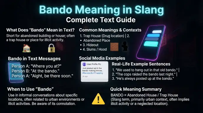 "Bando MeaningSlang: