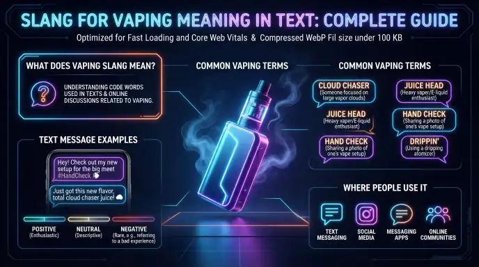 Slang for Vaping