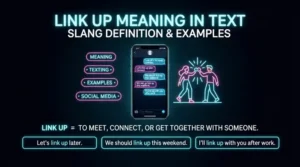 what does link up mean slang