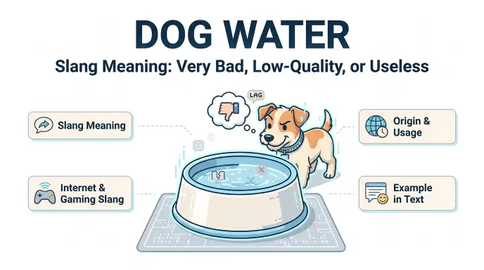 dog water meaning slang