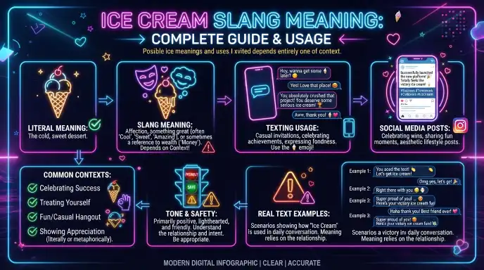 ice cream meaning slang