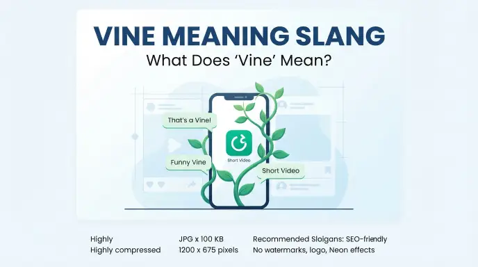 vine meaning slang